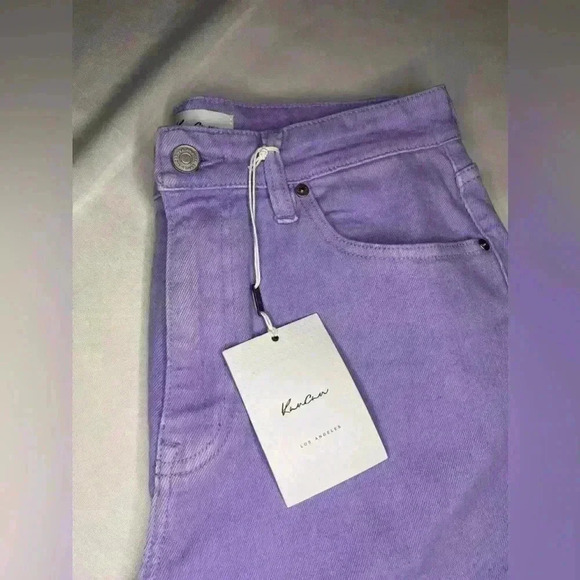 Kancan Zandria Ultra High Rise 90’s Straight Leg Jean size 6/28 in Lavender - Picture 5 of 12